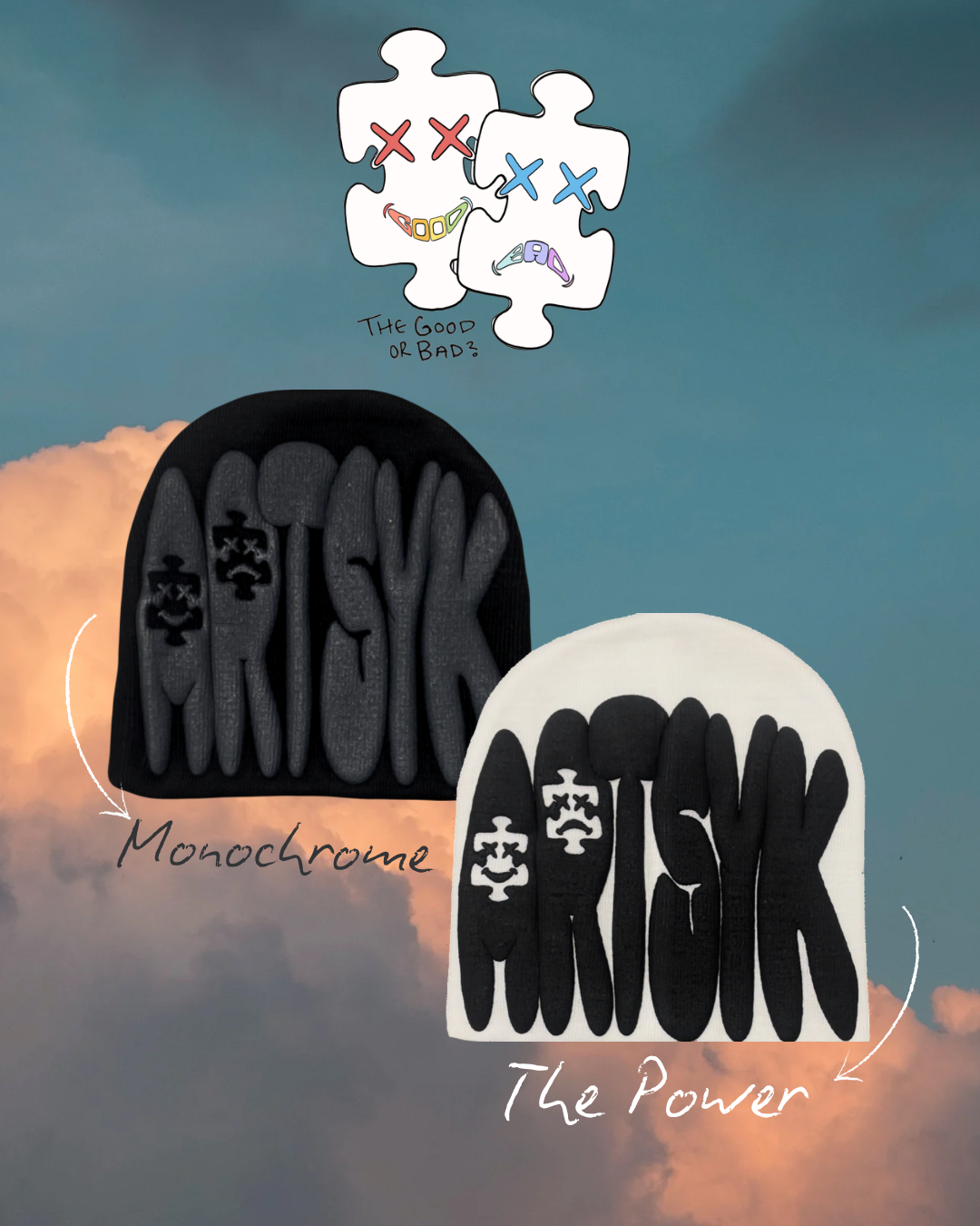 The Power & Monochrome Beanies