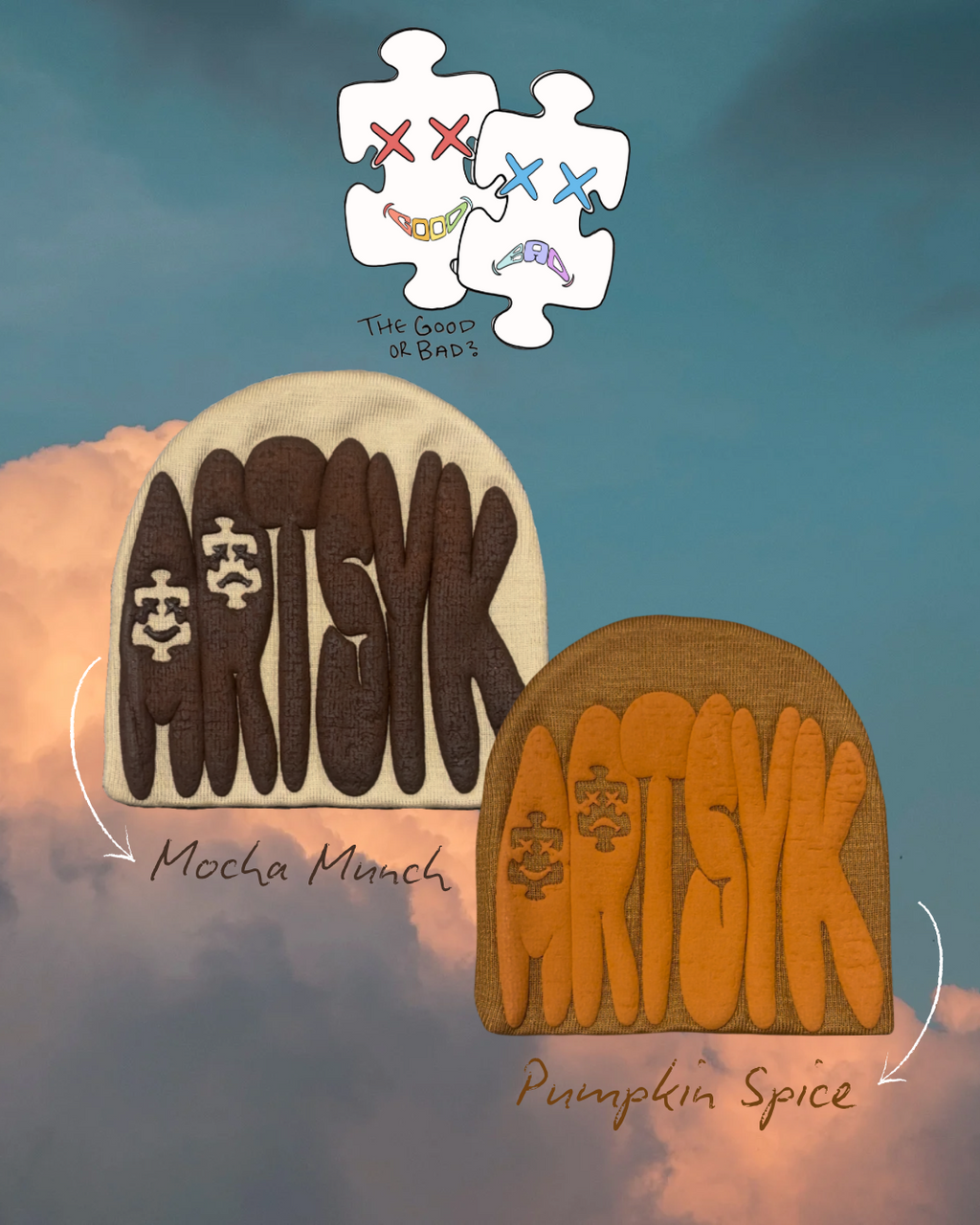 Pumpkin Spice & Mocha Munch Beanie